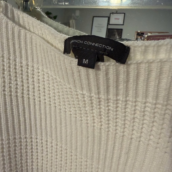 French Connection Cream Crew Neck Sweater - Picture 2 of 4